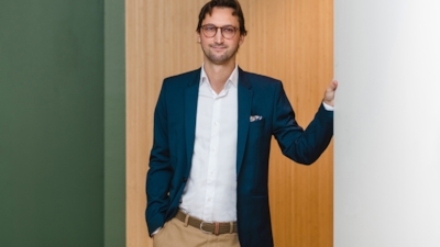 Half body portrait of employee Erik Steen