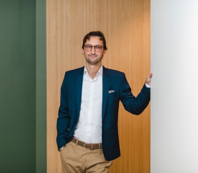 Half body portrait of employee Erik Steen